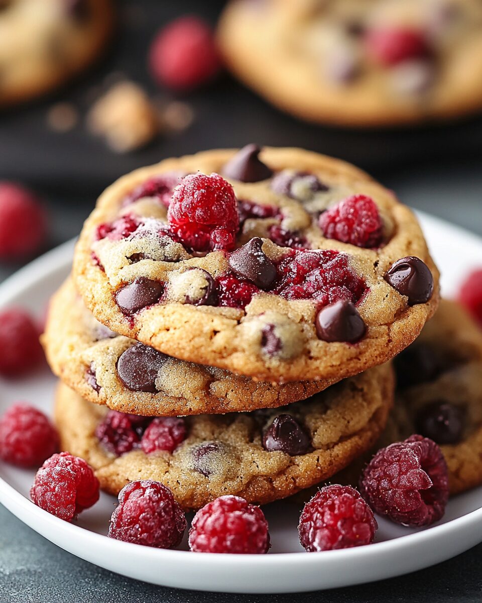Raspberry Chocolate Chip Cookies