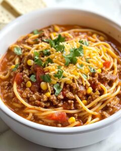 CrockPot Taco Spaghetti