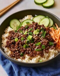 Korean Ground Beef Bowl