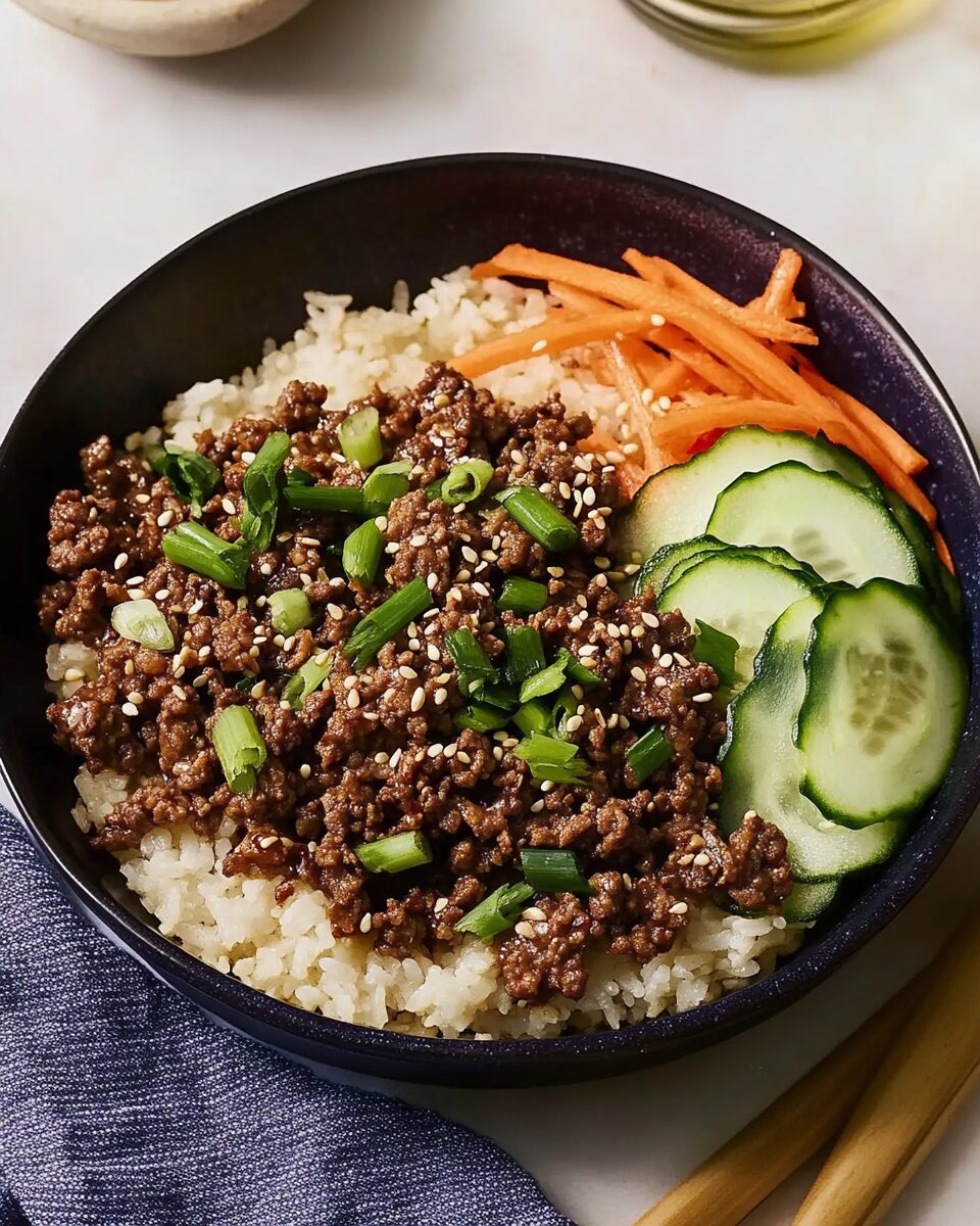 Korean Ground Beef Bowl