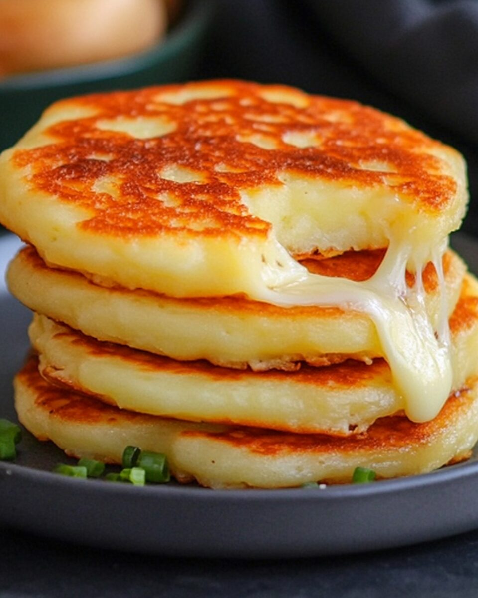 Crispy Potato and Cheese Pancakes