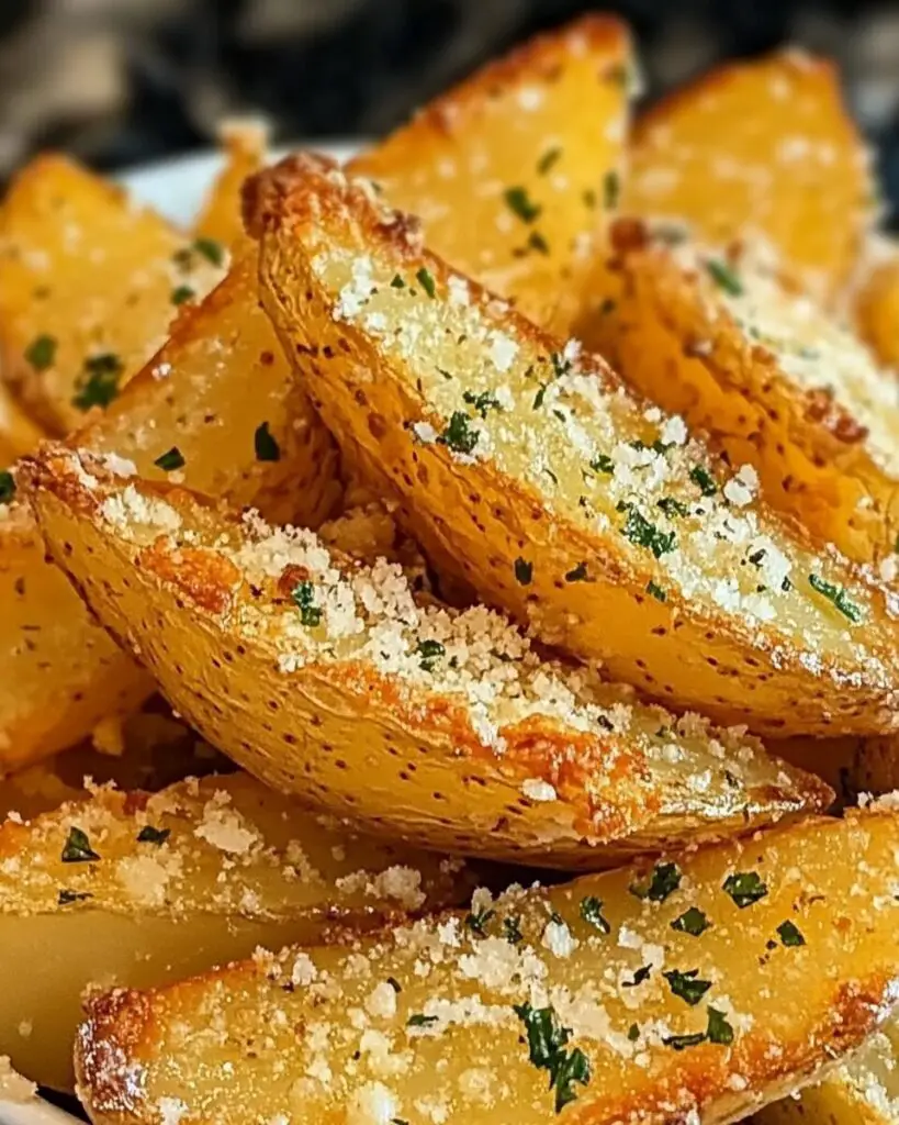Garlic Parmesan Potato Wedges