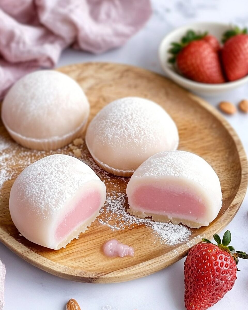Strawberry Cheesecake Mochi