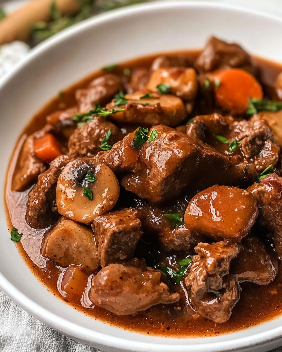 Beef Stew with Mushrooms