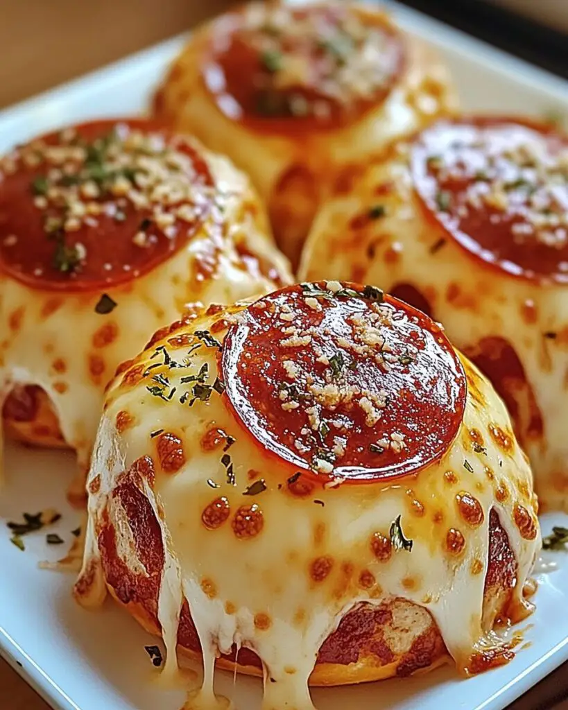 Cheesy Pepperoni Pizza Bombs