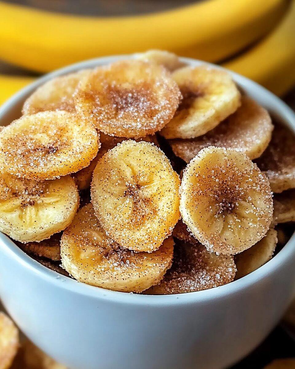 Cinnamon Sugar Air Fryer Banana Chips