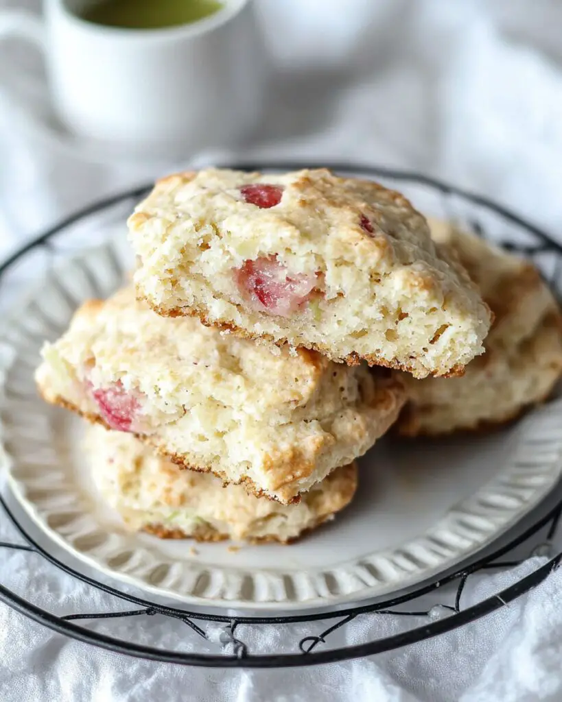 Rhubarb Scones