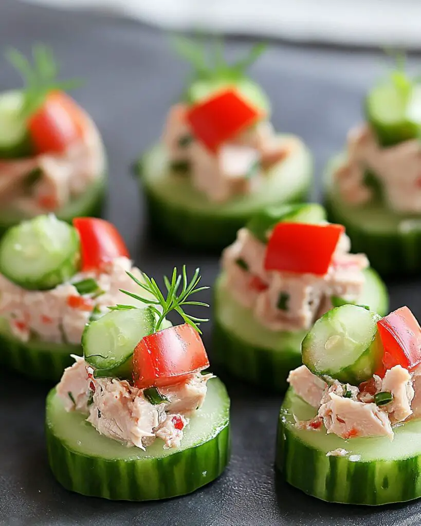 Cucumber Tuna Bites