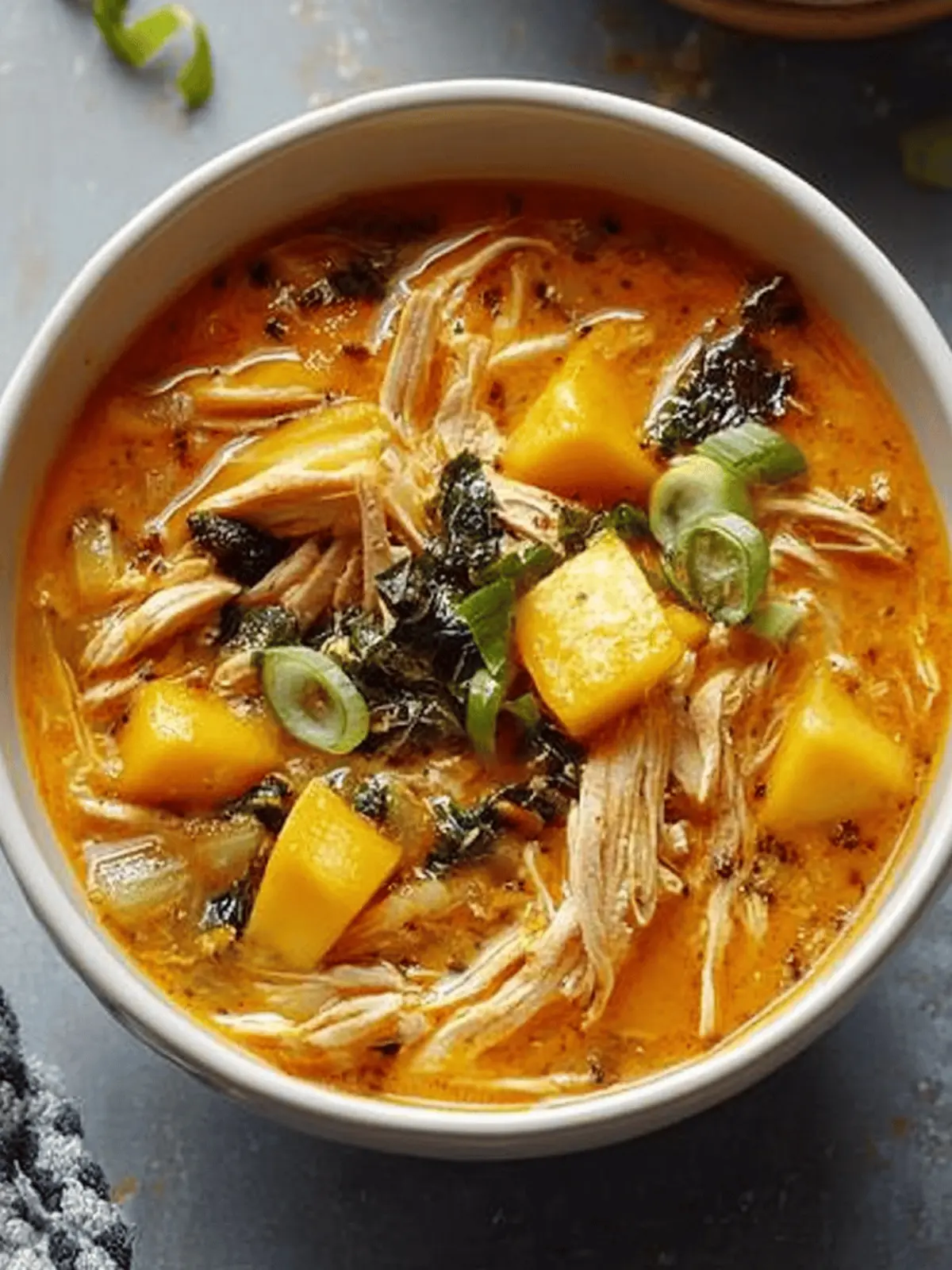 Mango & Coconut Chicken Soup