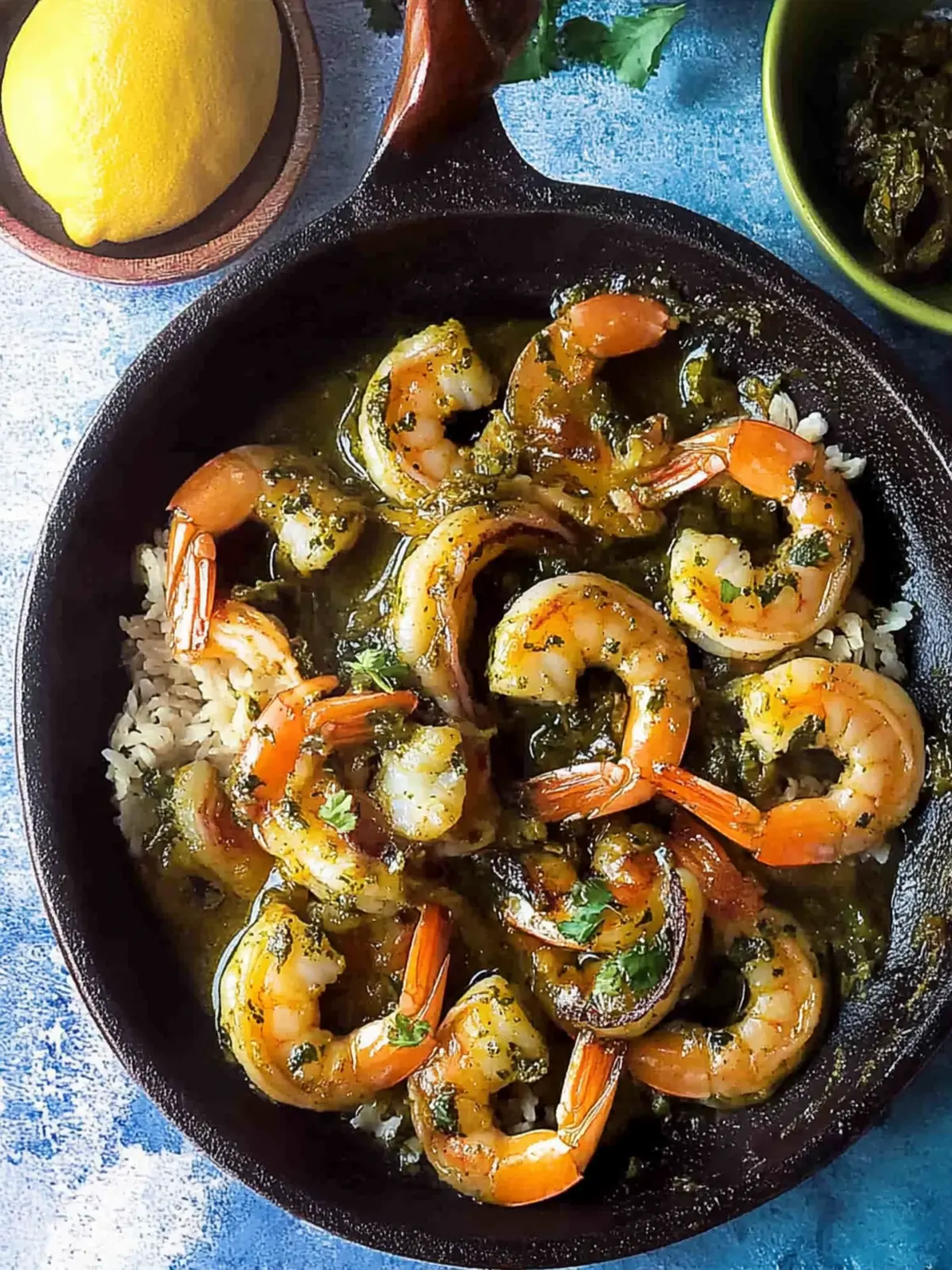 Baked Shrimp in Chermoula Marinade