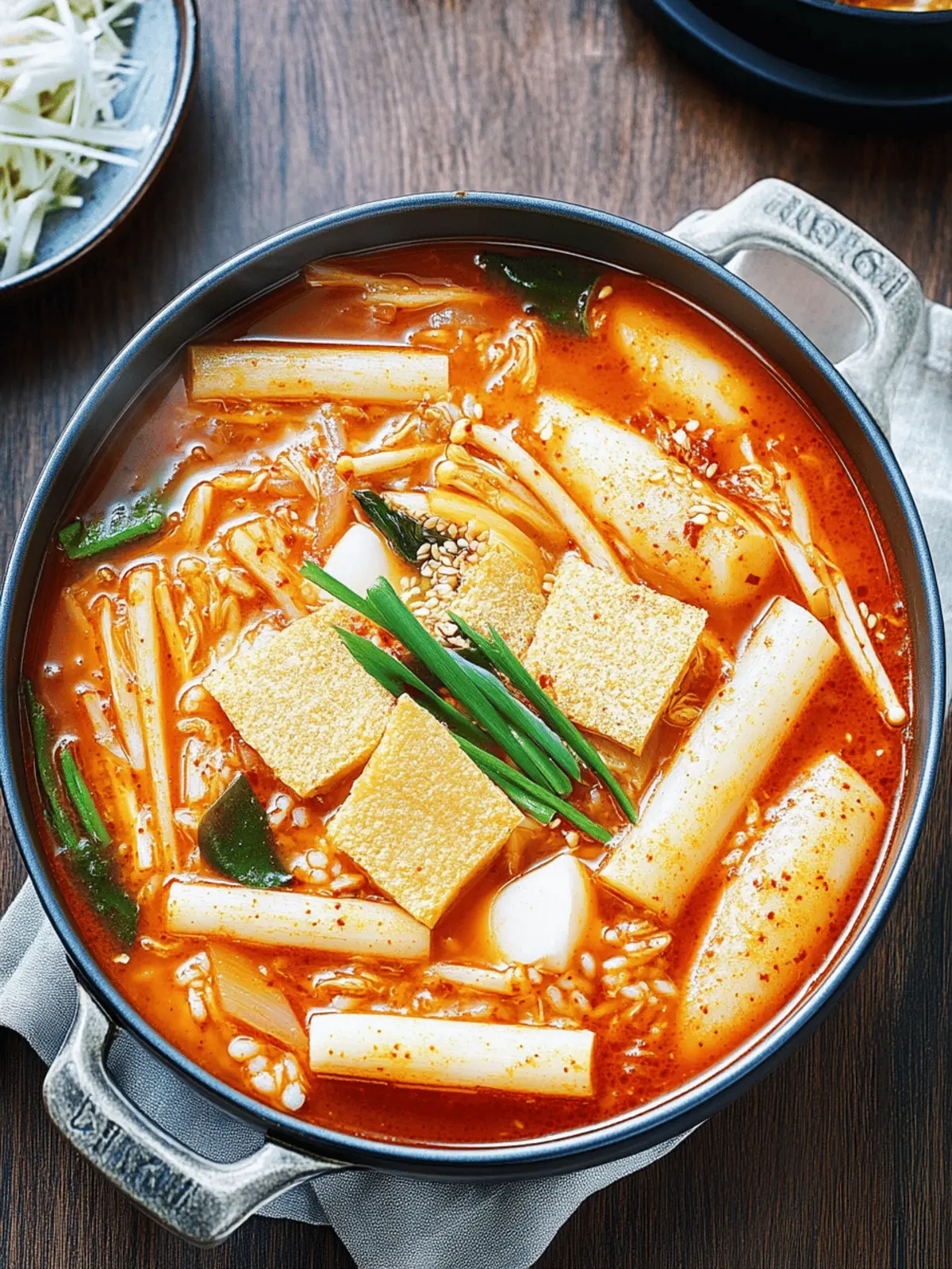 Soupy Tteokbokki (Spicy Braised Rice Cake)
