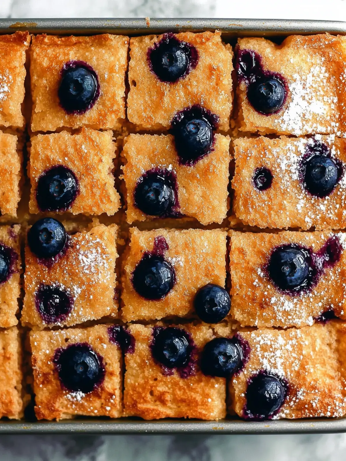 Lemon Blueberry Sheet Pan Pancakes