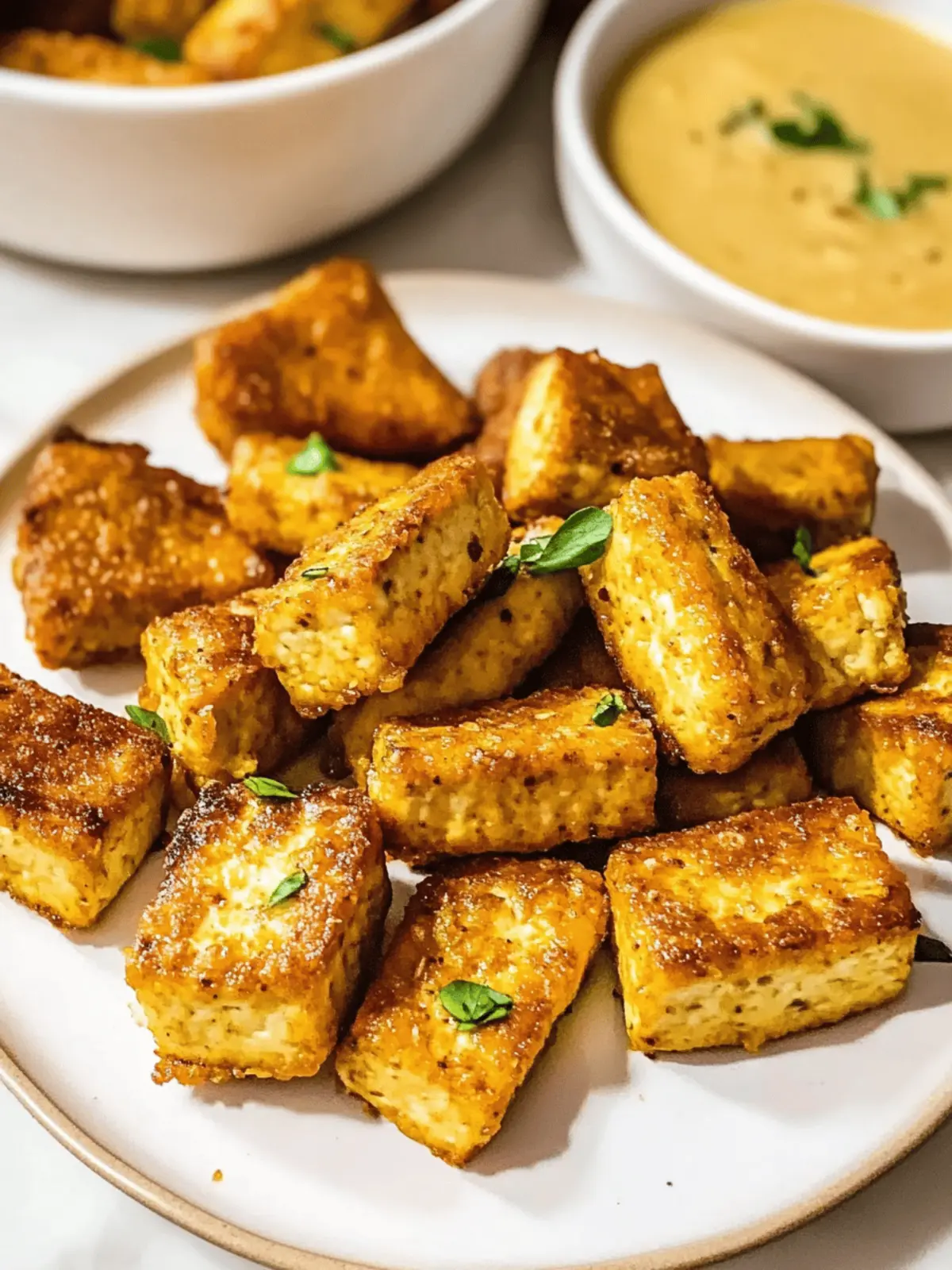 Air-Fried Tofu Nuggets