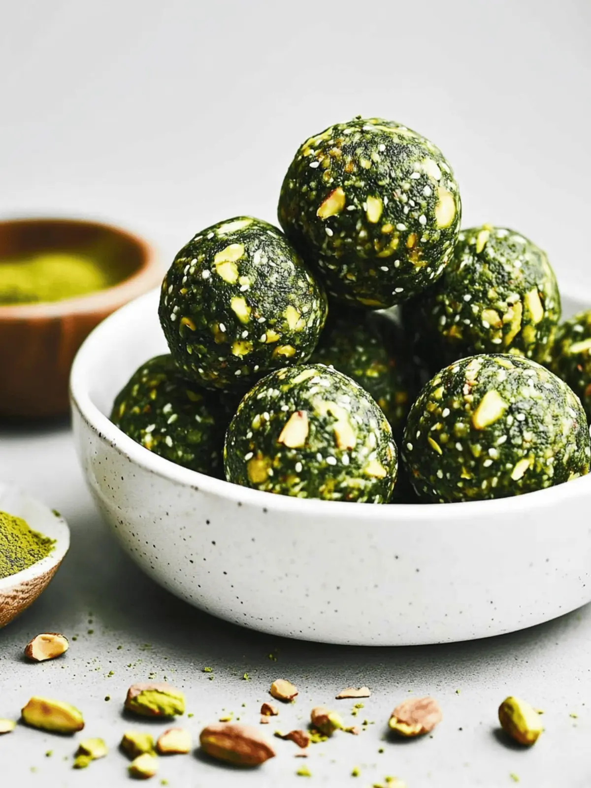 Matcha Pistachio Energy Balls