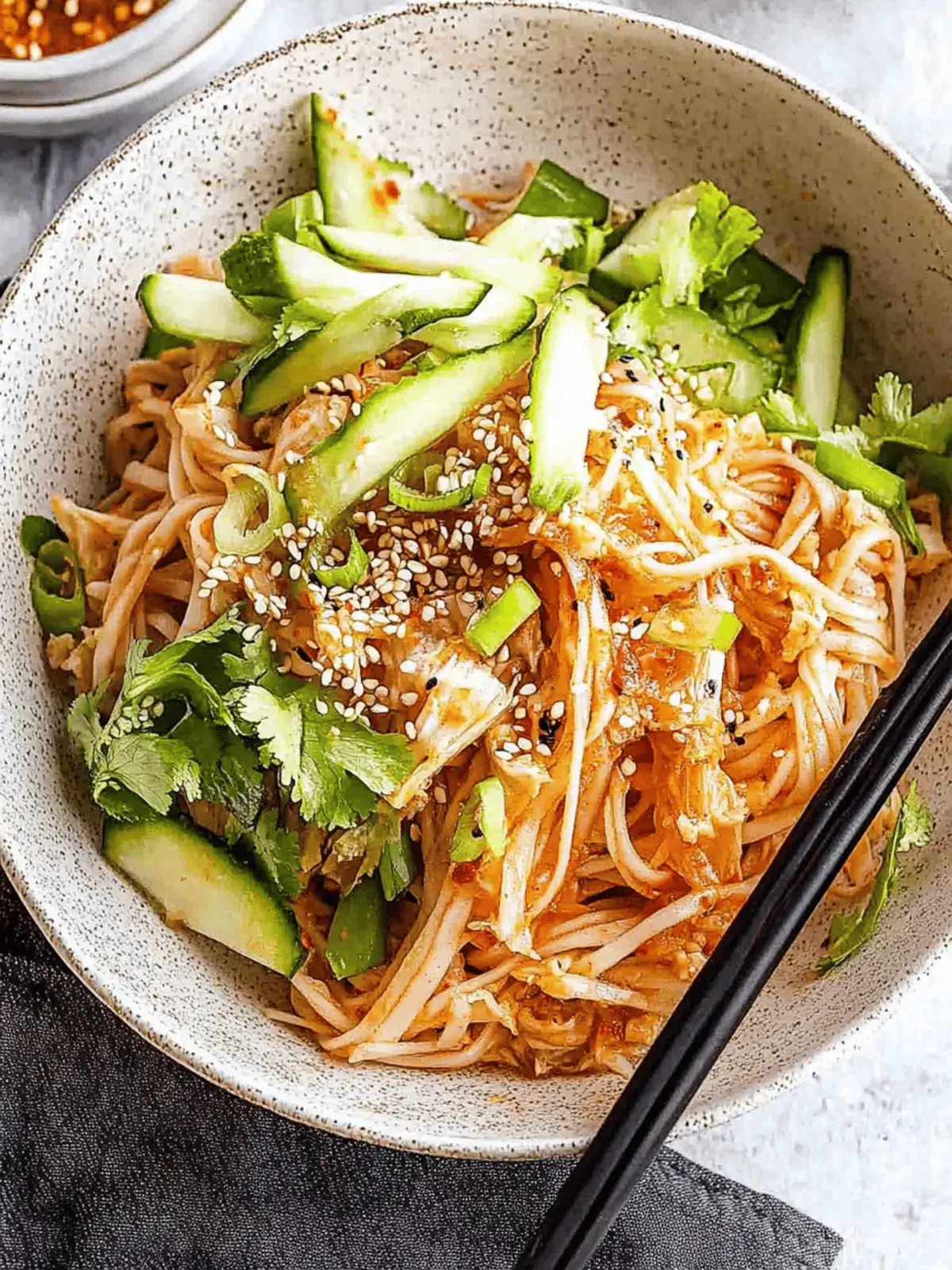 Cold Kimchi Noodle salad