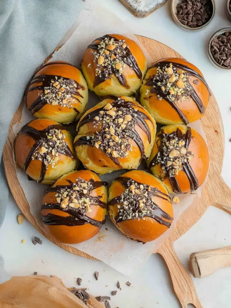 Dubai Chocolate Brioche Buns