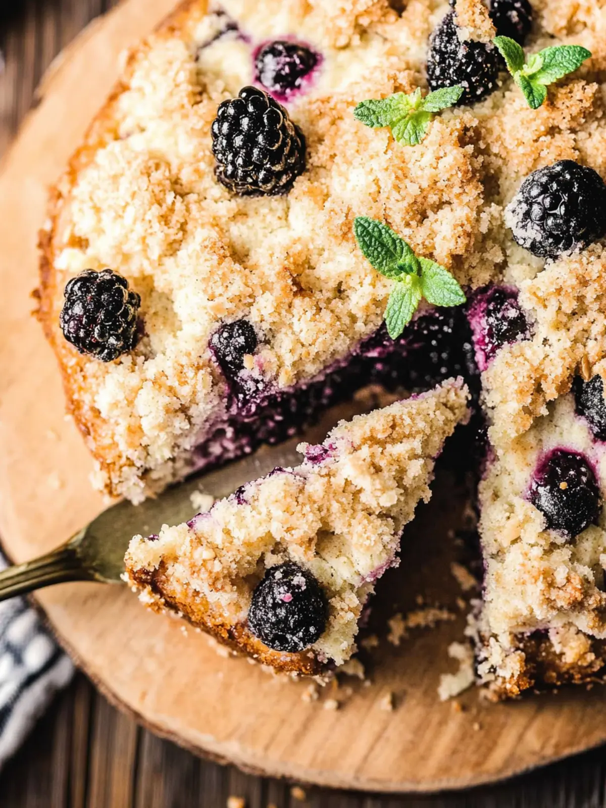 Blackberry Coffee Cake with Streusel Topping