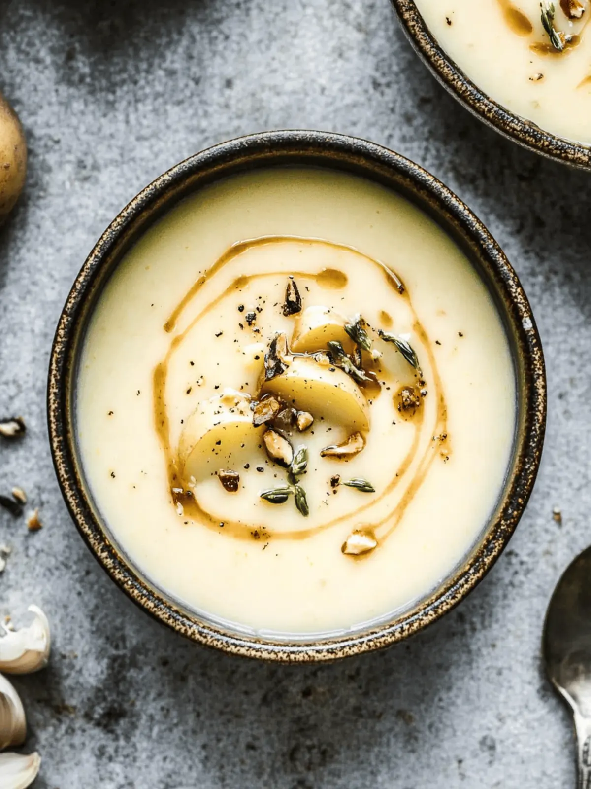 Leek and Potato Soup with Brown Butter