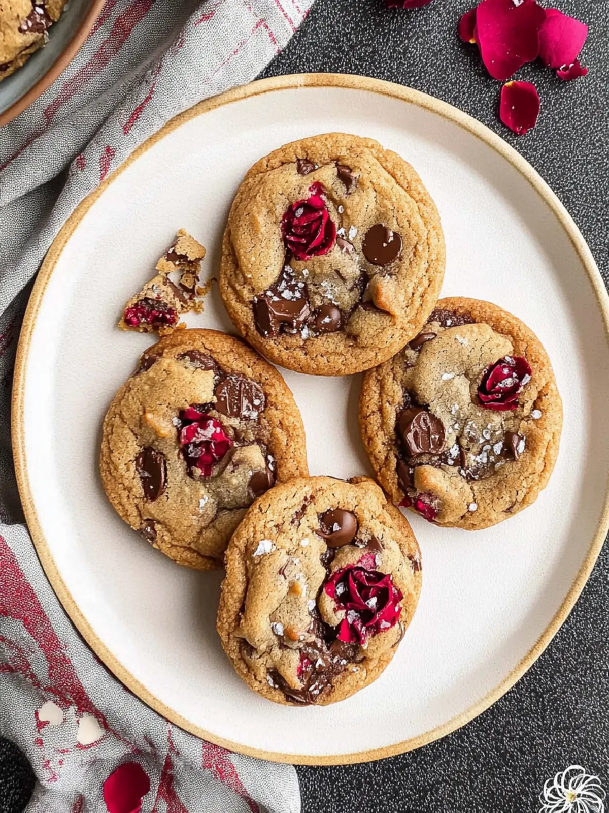 Brown Butter Rose Chocolate Chip Cookies That Will Wow You 4 Brown Butter Rose Chocolate Chip Cookies
