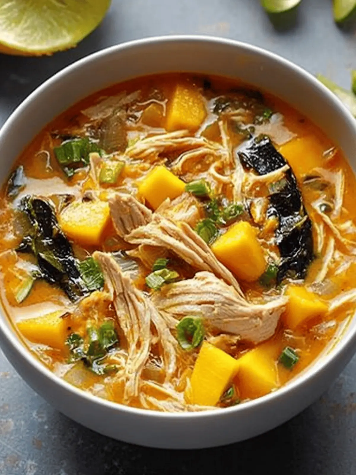 Mango & Coconut Chicken Soup