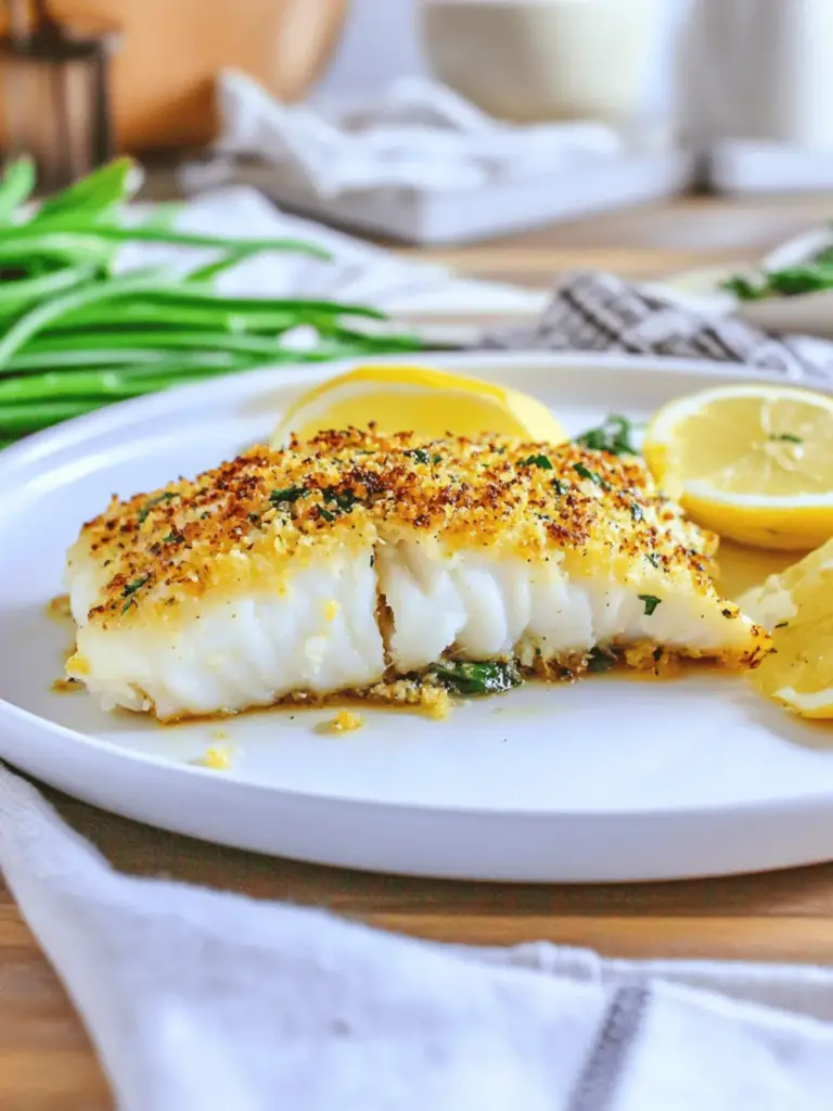 Garlic Parmesan Crusted Cod