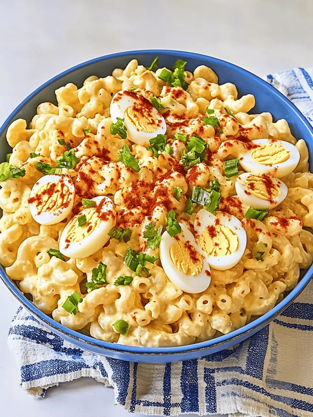 Deviled Egg Macaroni Salad