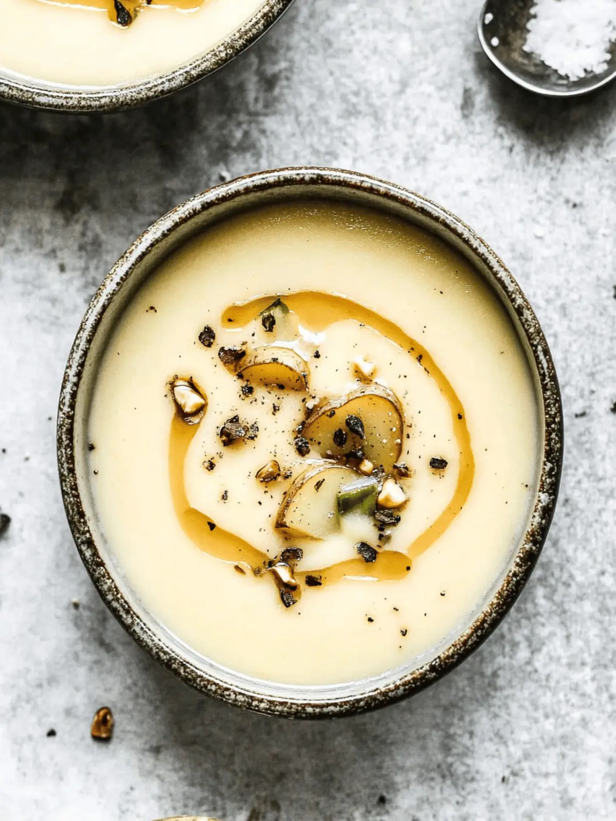 Leek and Potato Soup with Brown Butter