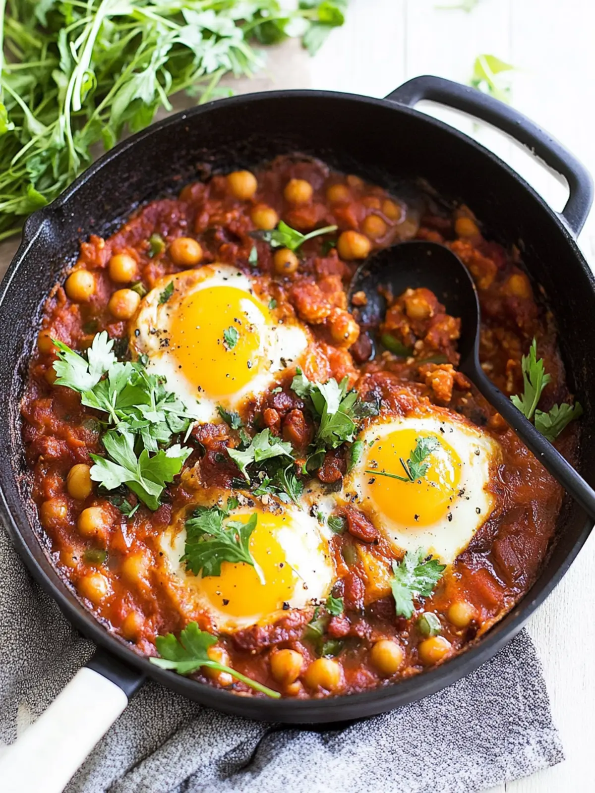 Chickpea and Chorizo Shakshuka