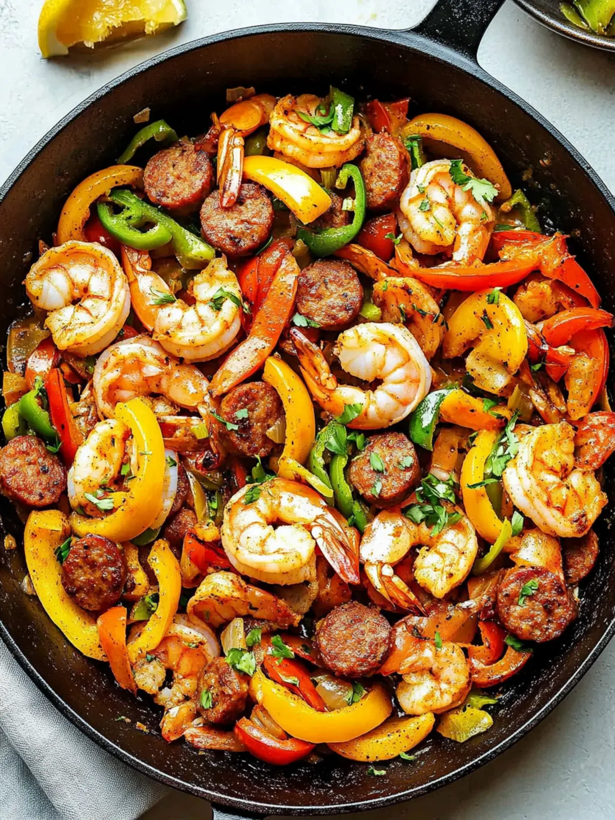 Sizzle Up Dinner with Cajun Shrimp and Sausage Skillet 3 Cajun Shrimp and Sausage Skillet