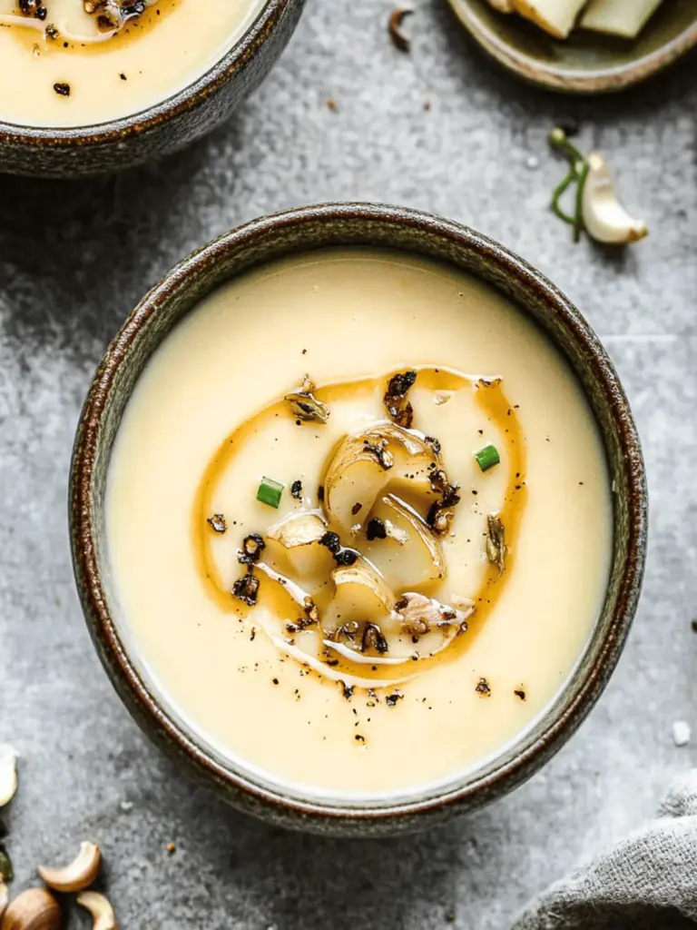 Leek and Potato Soup with Brown Butter