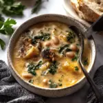 Creamy Tuscan White Bean Lemon Soup