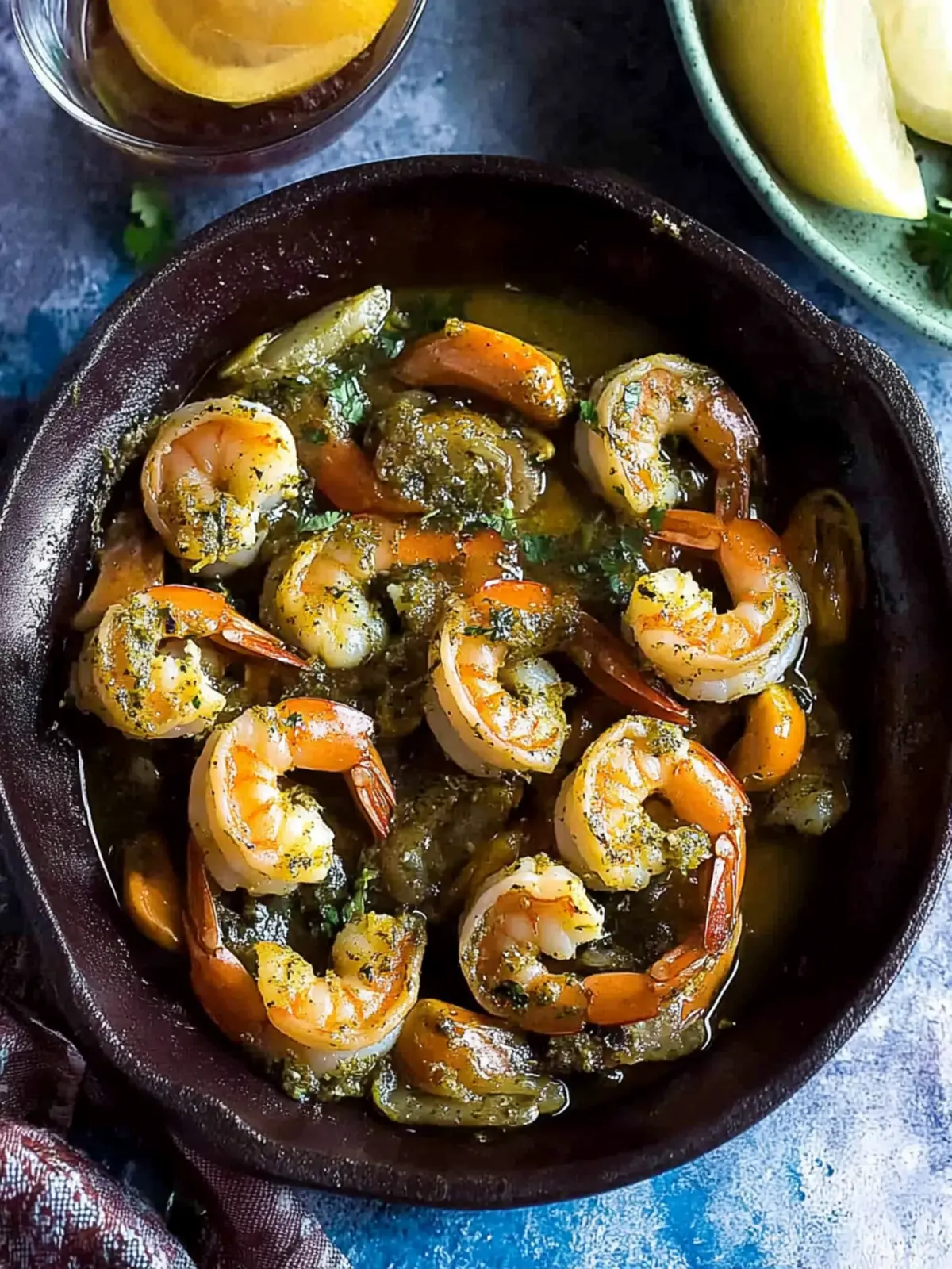 Baked Shrimp in Chermoula Marinade