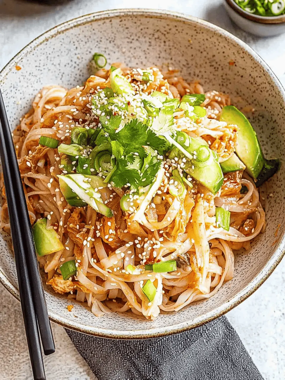 Cold Kimchi Noodle salad