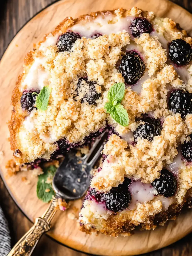 Blackberry Coffee Cake with Streusel Topping