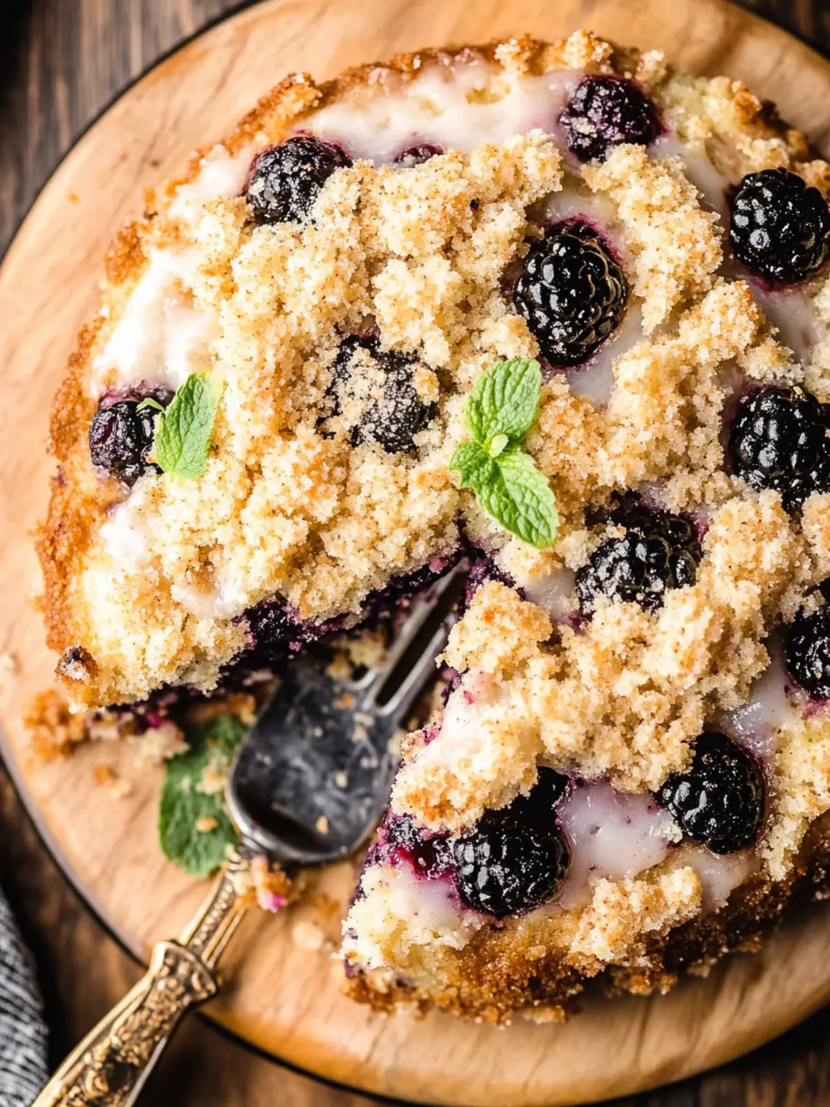 Blackberry Coffee Cake with Streusel Topping
