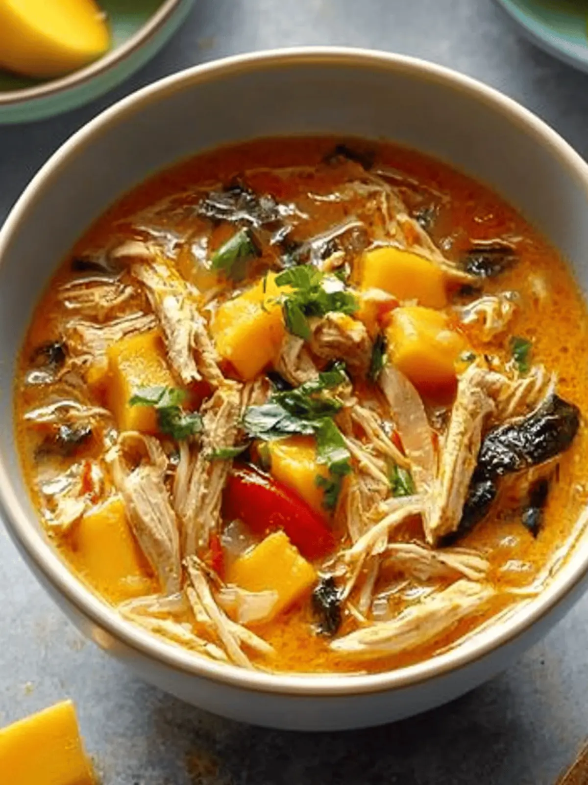 Mango & Coconut Chicken Soup