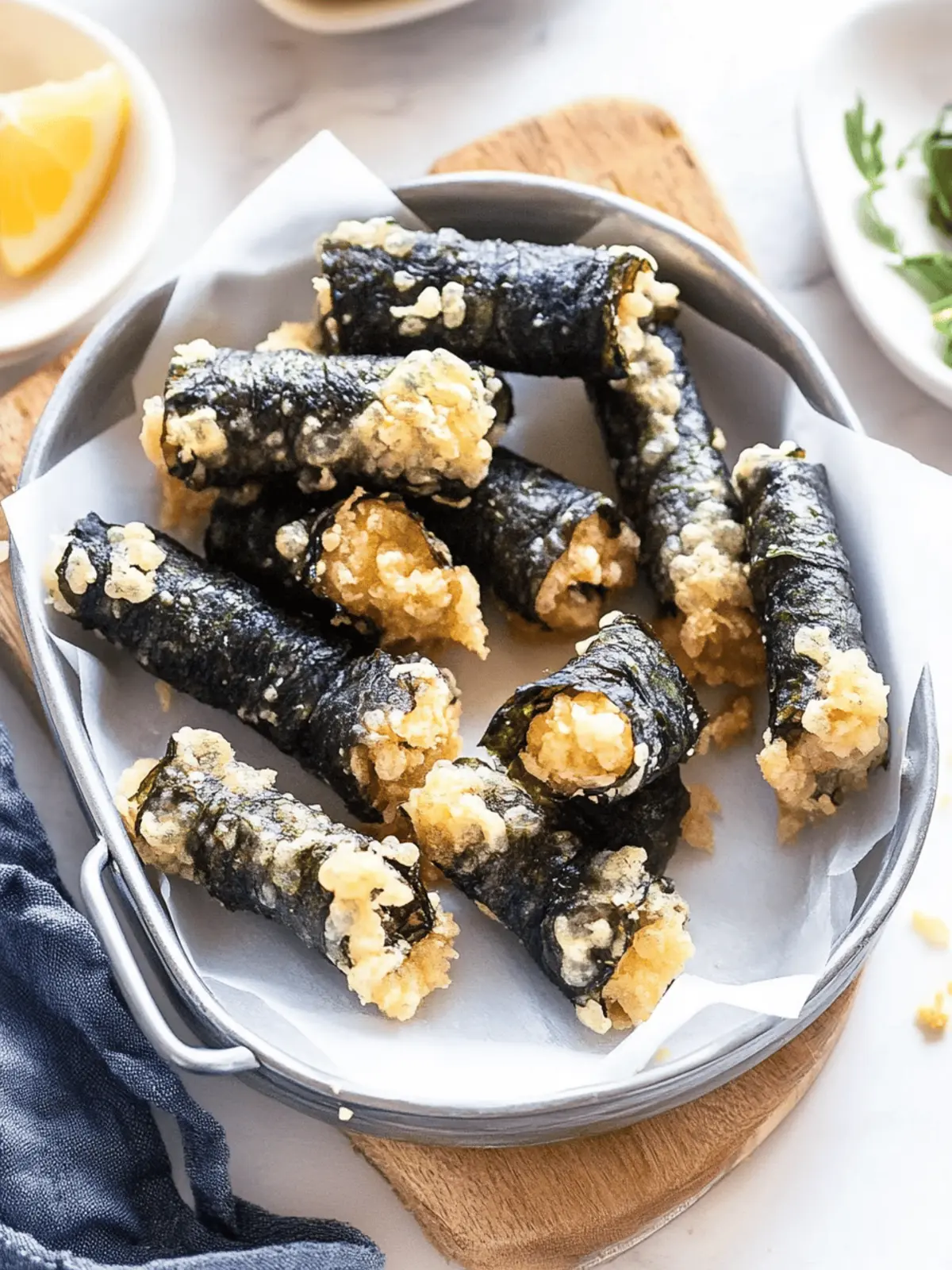 Gimmari (Fried Seaweed Roll)
