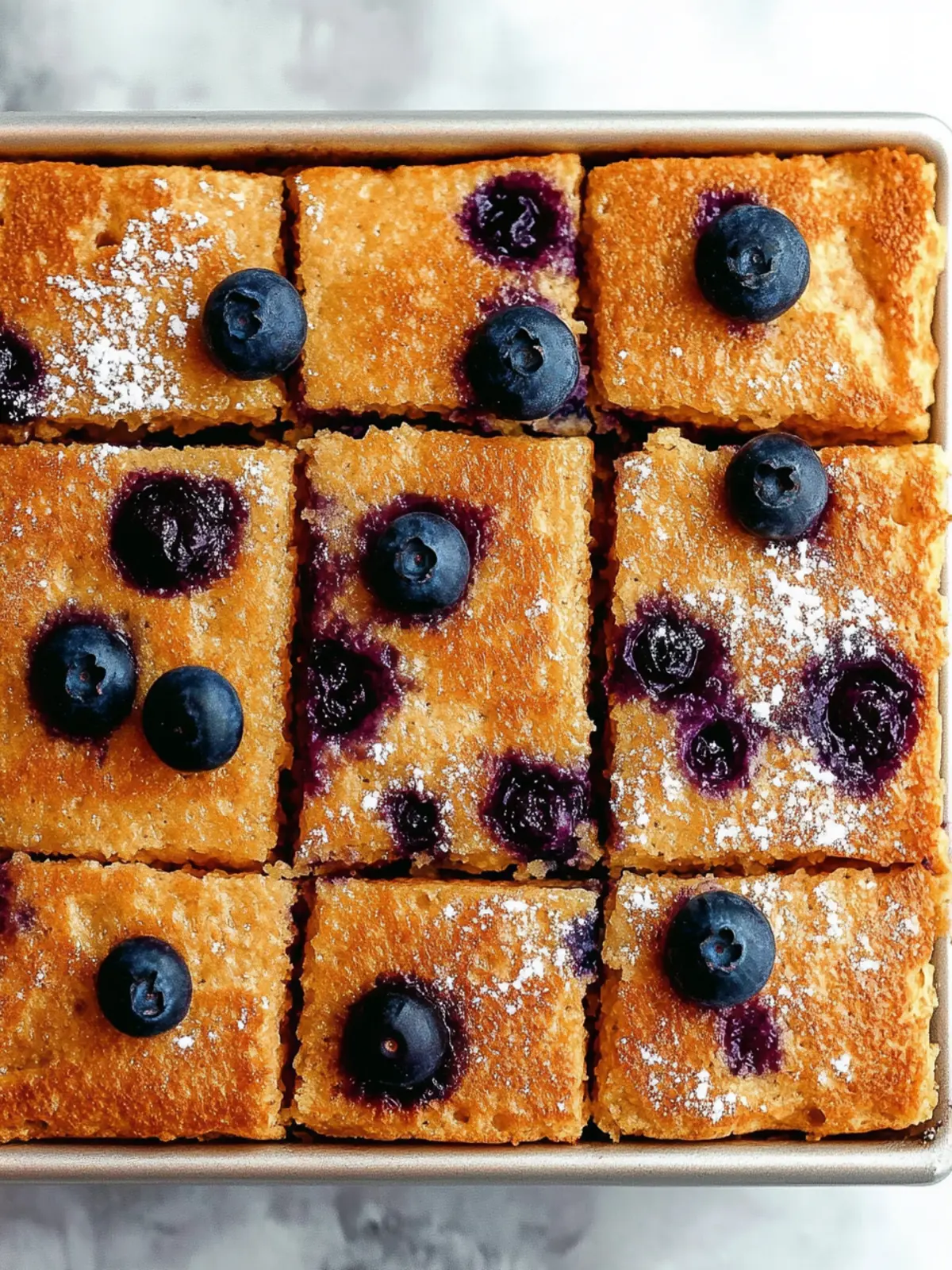 Lemon Blueberry Sheet Pan Pancakes