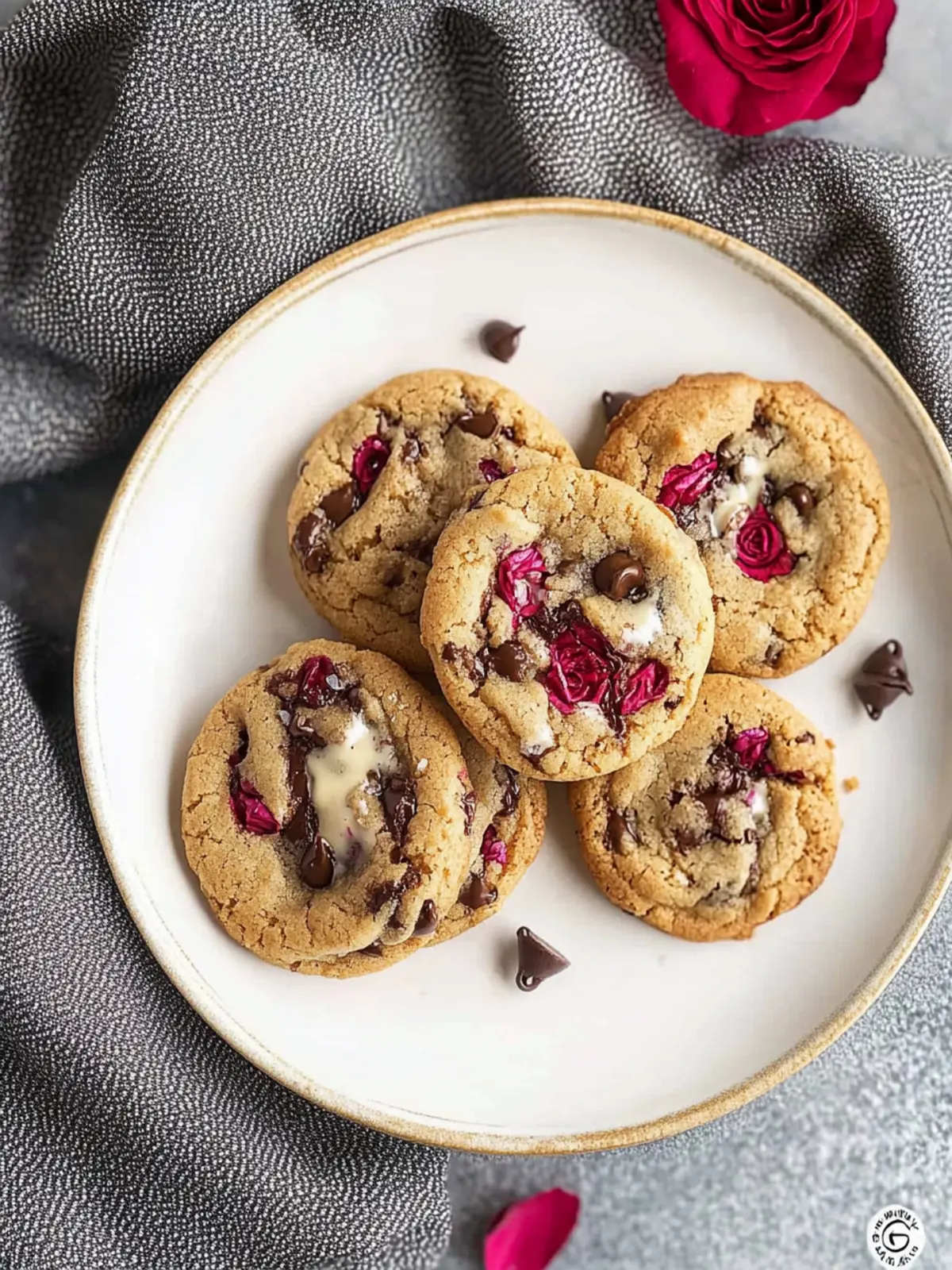 Brown Butter Rose Chocolate Chip Cookies That Will Wow You 3 Brown Butter Rose Chocolate Chip Cookies