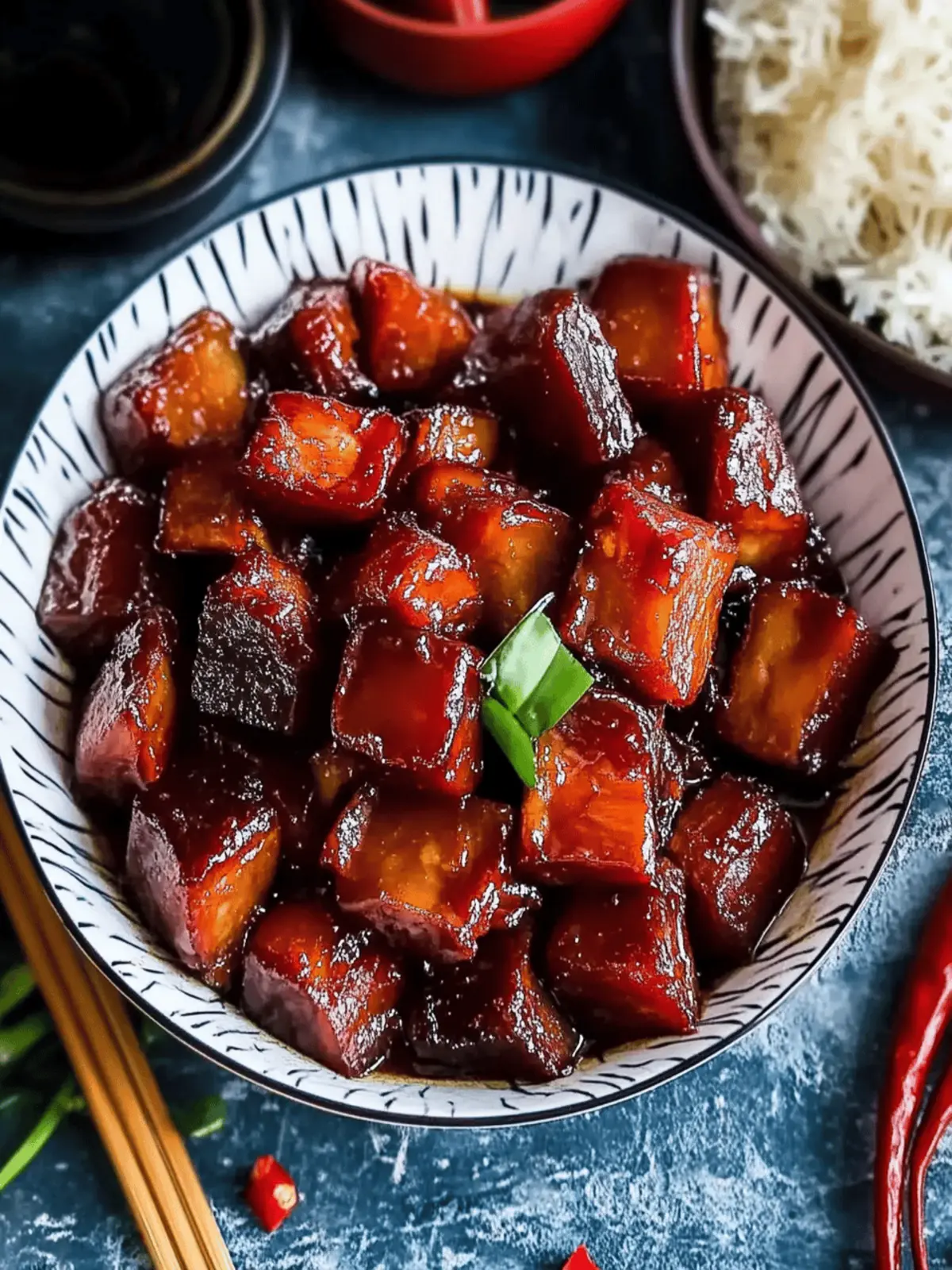 Chinese Braised Pork Belly (Hong Shao Rou)