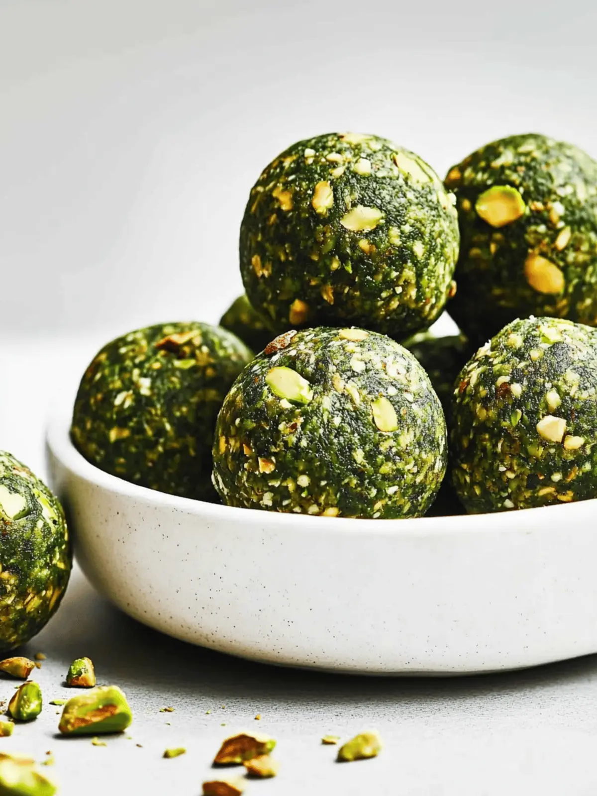 Matcha Pistachio Energy Balls