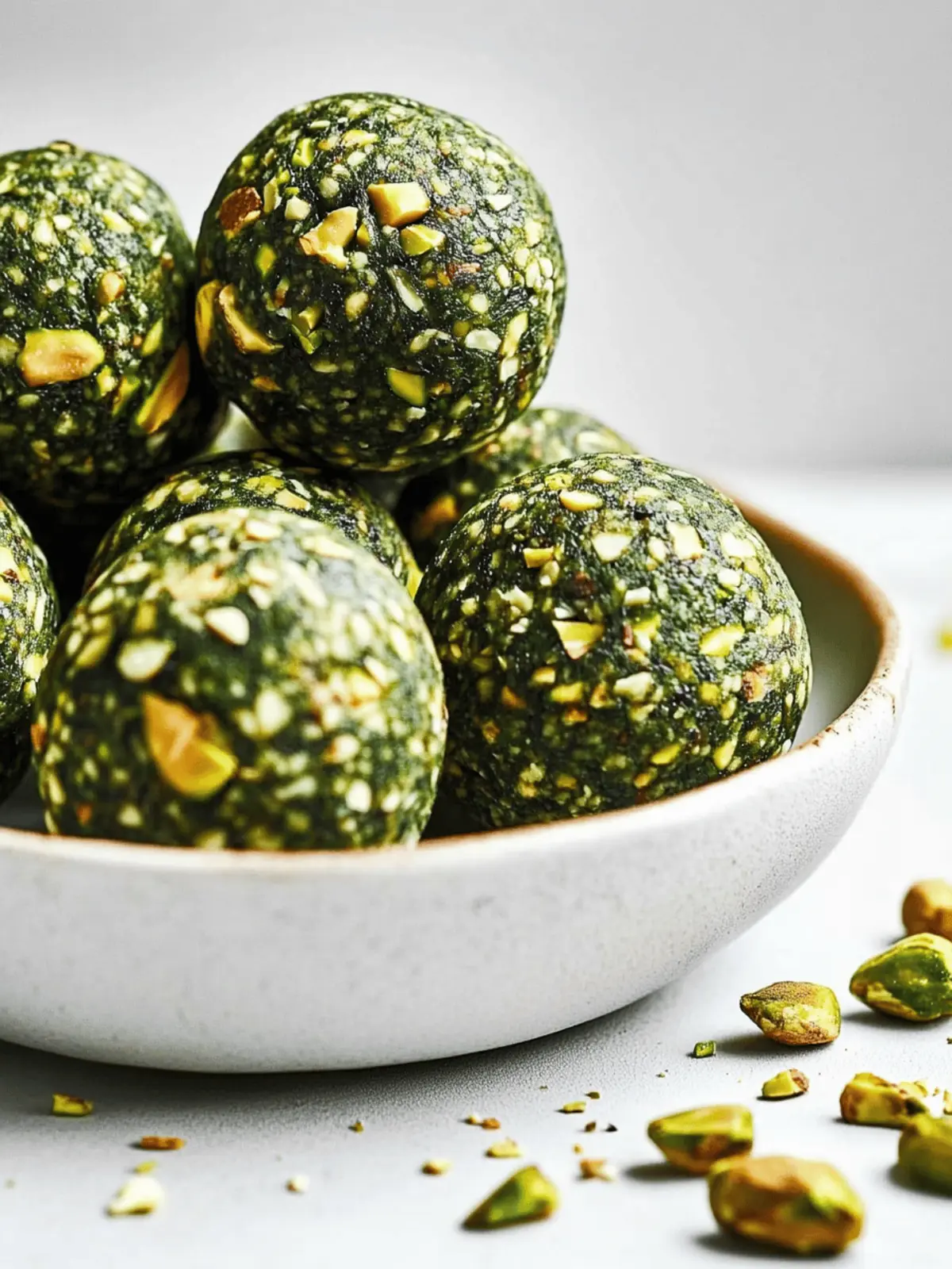 Matcha Pistachio Energy Balls