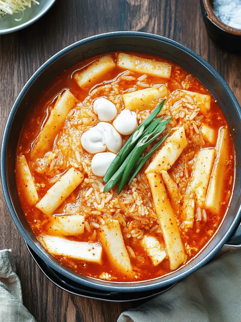 Soupy Tteokbokki (Spicy Braised Rice Cake)