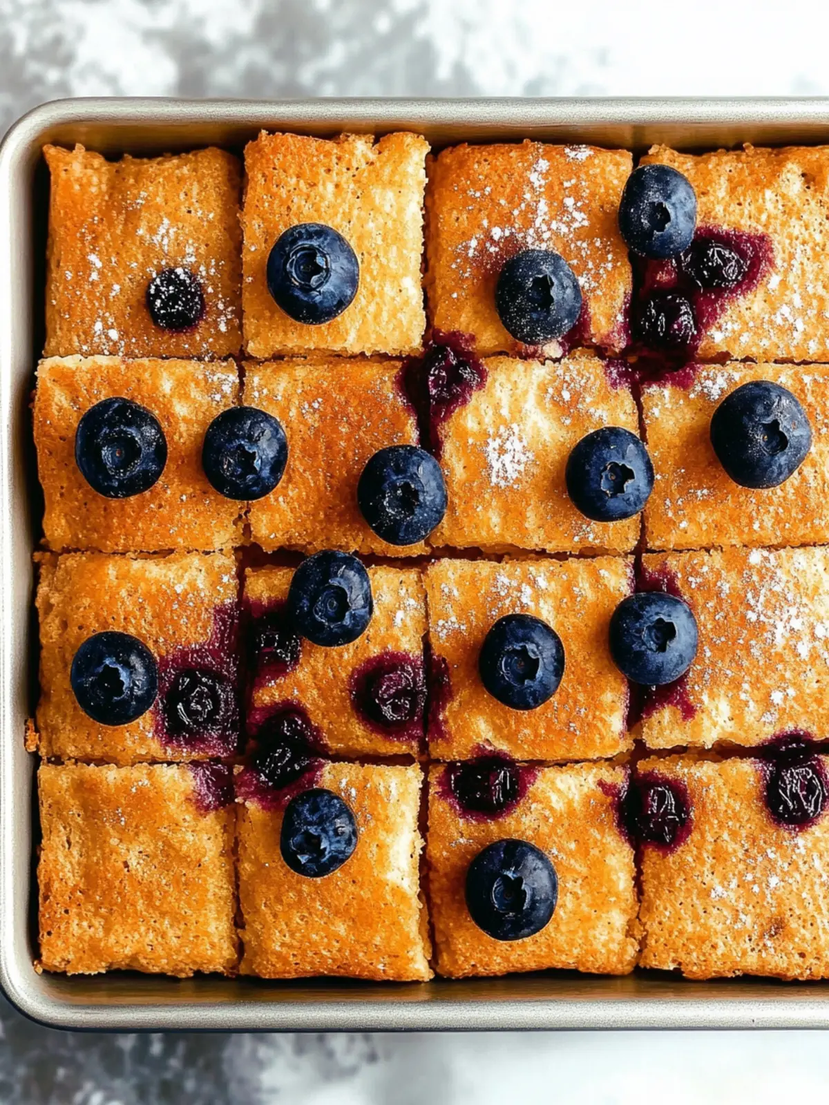 Lemon Blueberry Sheet Pan Pancakes
