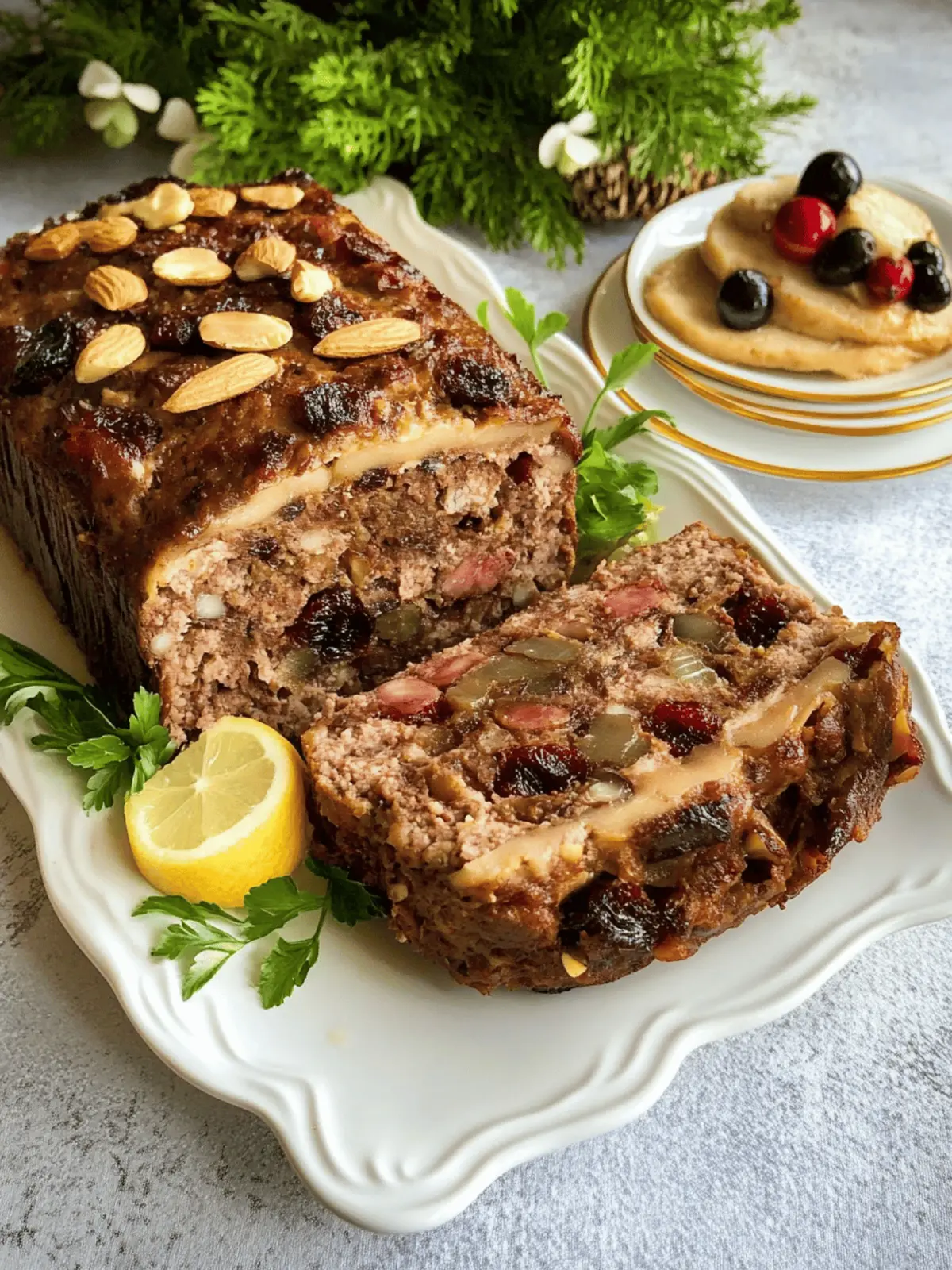 Nutty Meatloaf with Cranberry