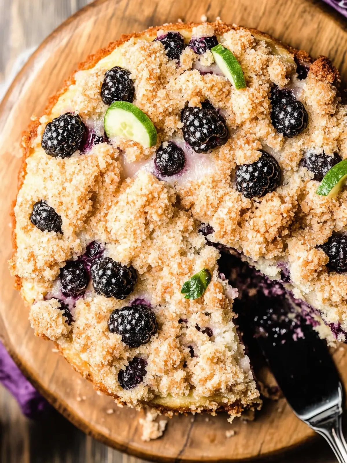 Blackberry Coffee Cake with Streusel Topping