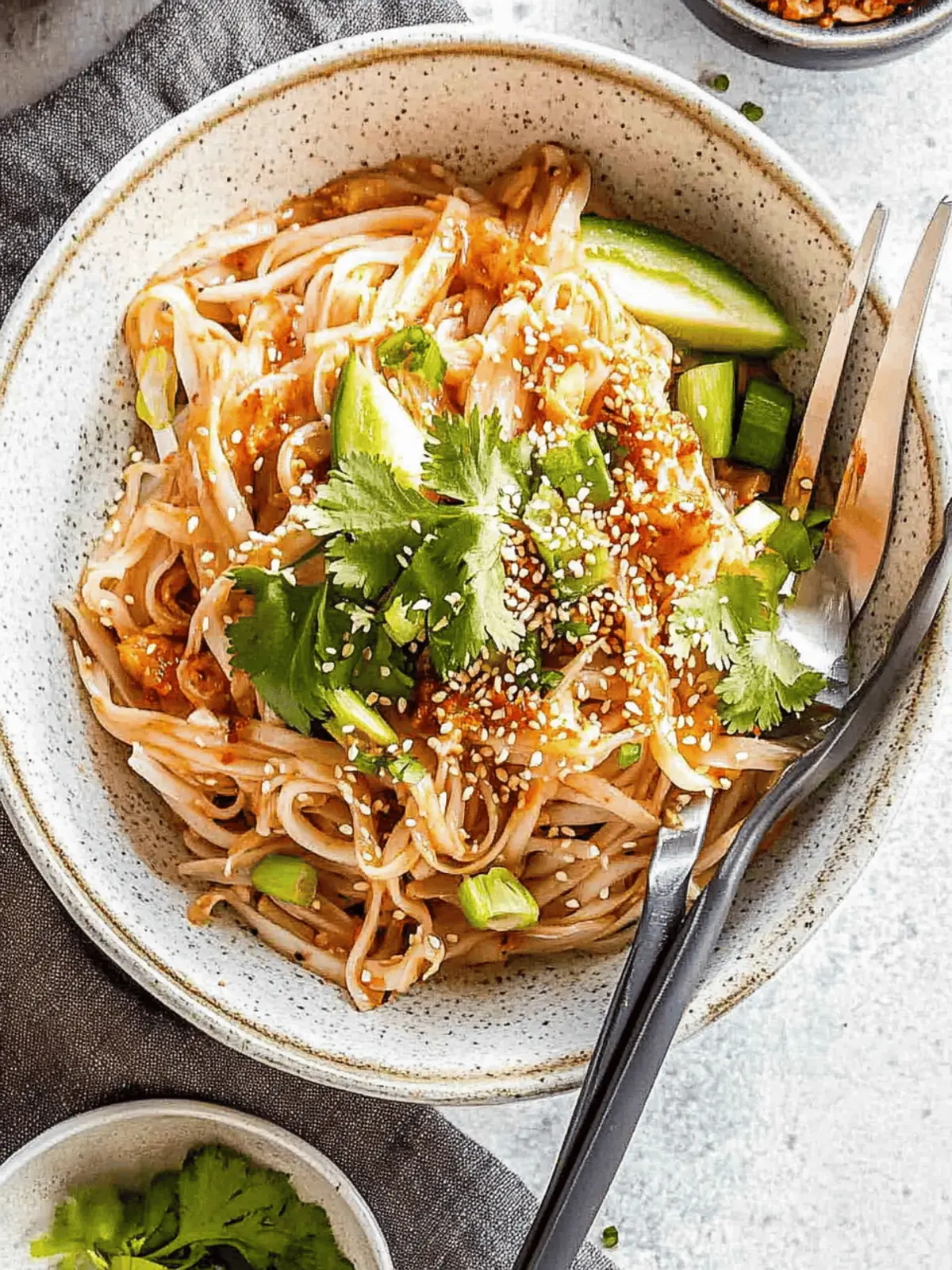 Cold Kimchi Noodle salad