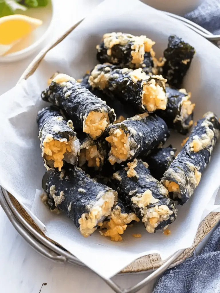 Gimmari (Fried Seaweed Roll)