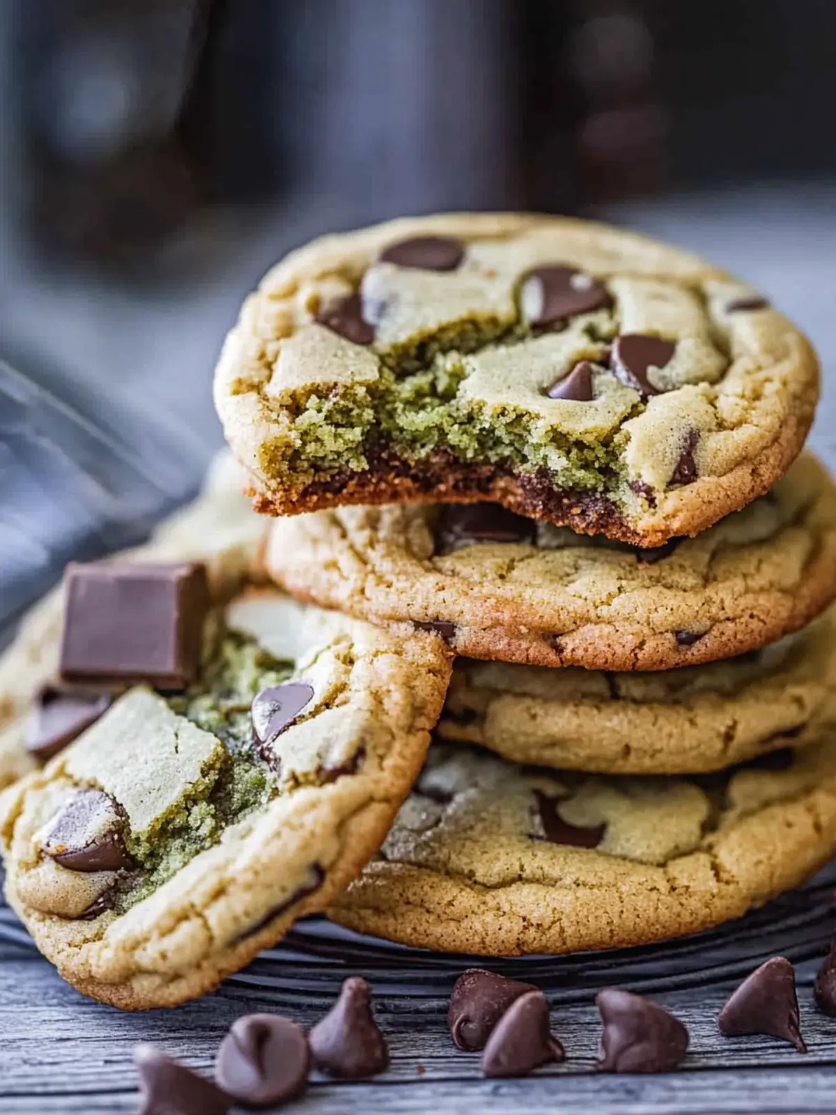 Dubai Chocolate Chip Cookies