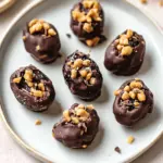 Chocolate Covered Dates Stuffed with Peanut Butter